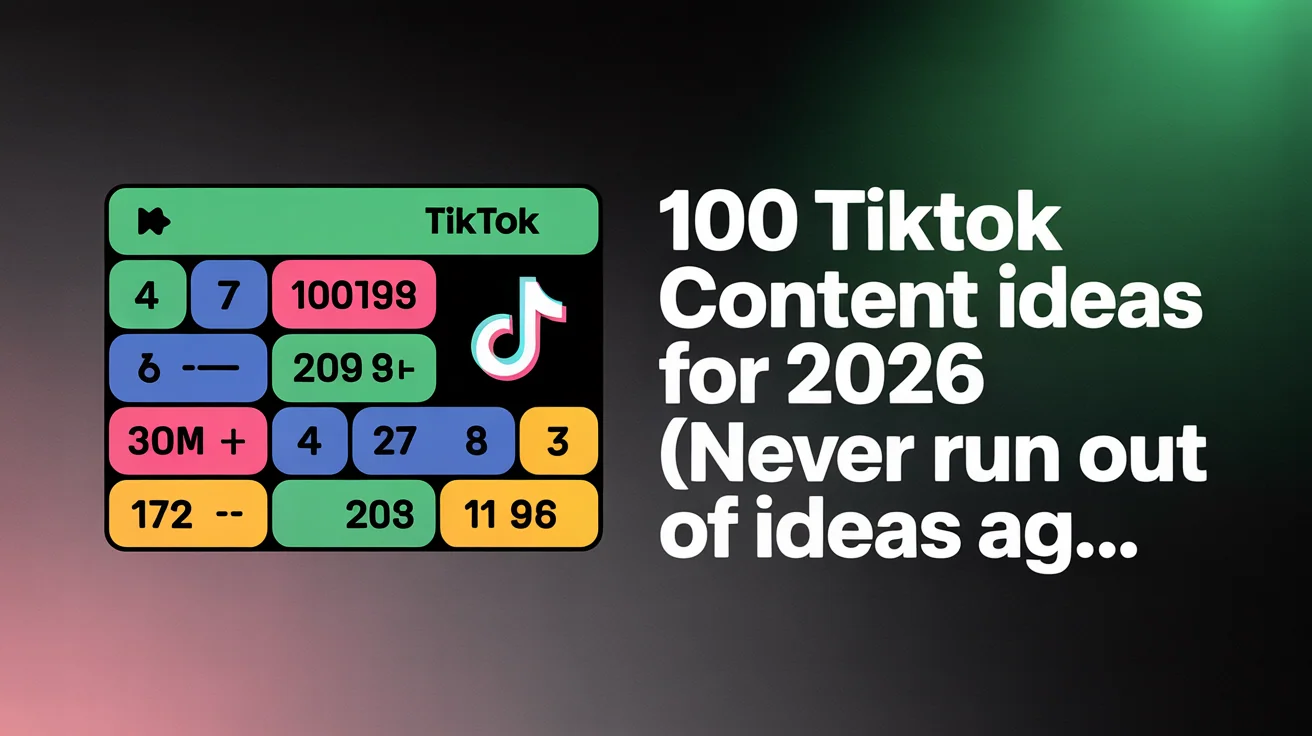 TikTok content creation and video planning on smartphone