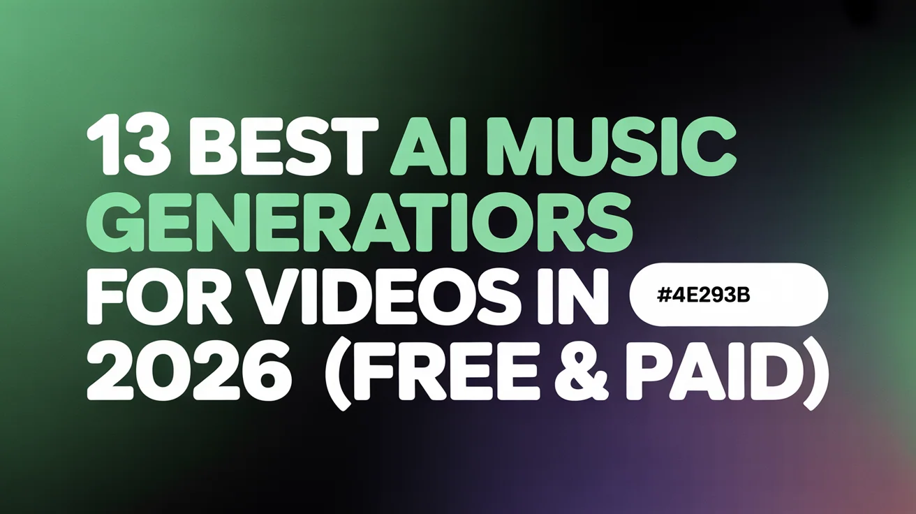 Best AI music generators for videos 2026: music creation tools for content creators