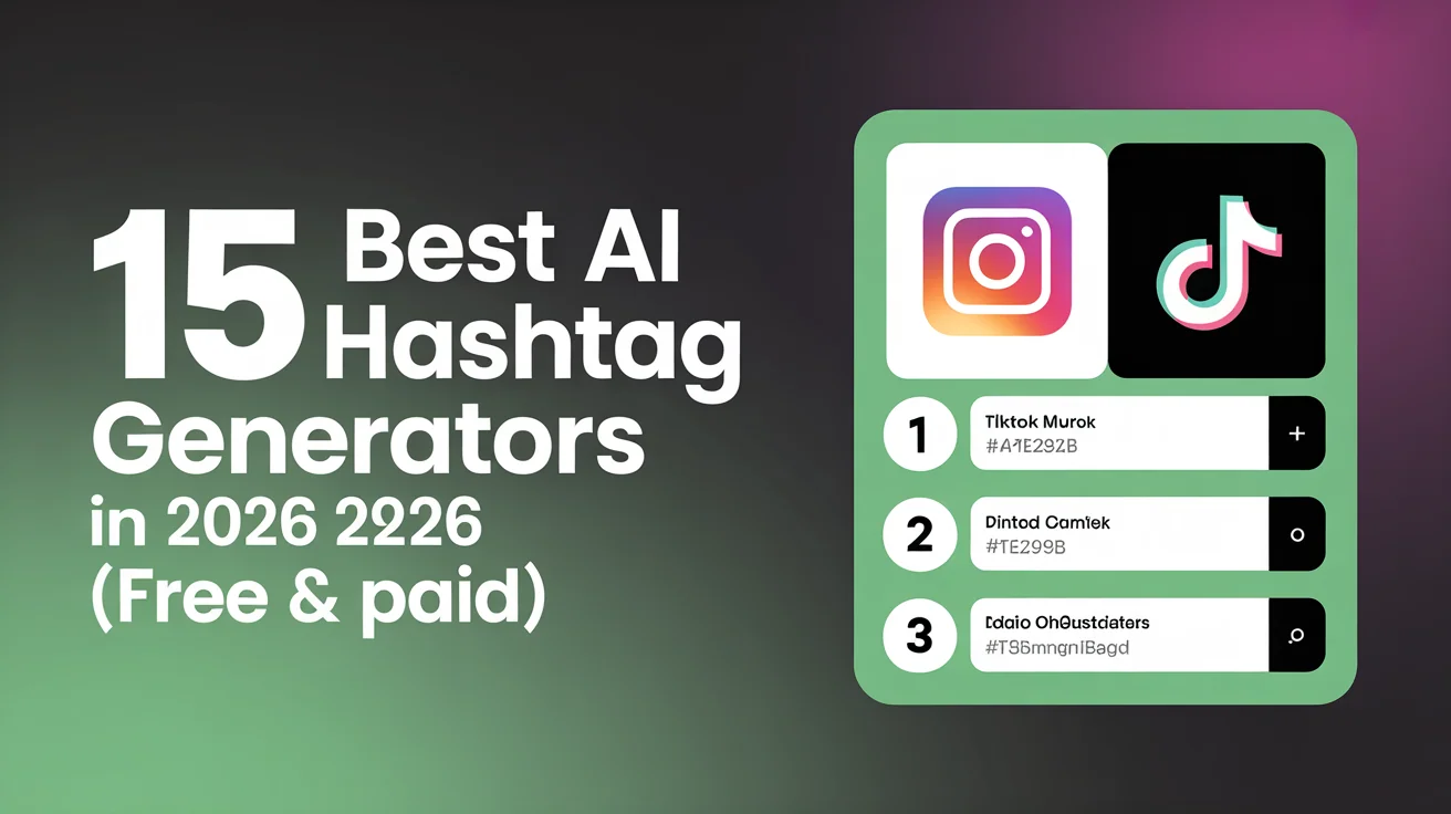 Best AI hashtag generators 2026: social media hashtag research and optimization tools
