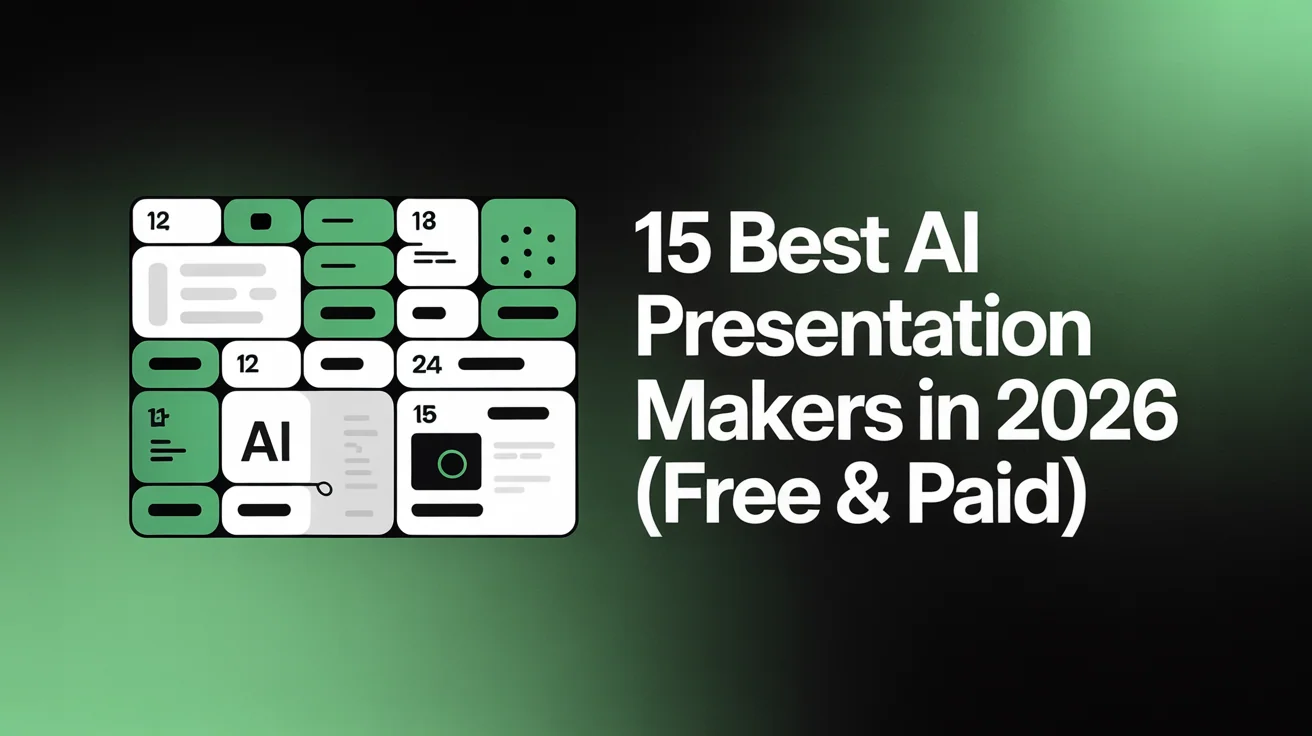Best AI presentation makers 2026: tools for creating professional slides and pitch decks