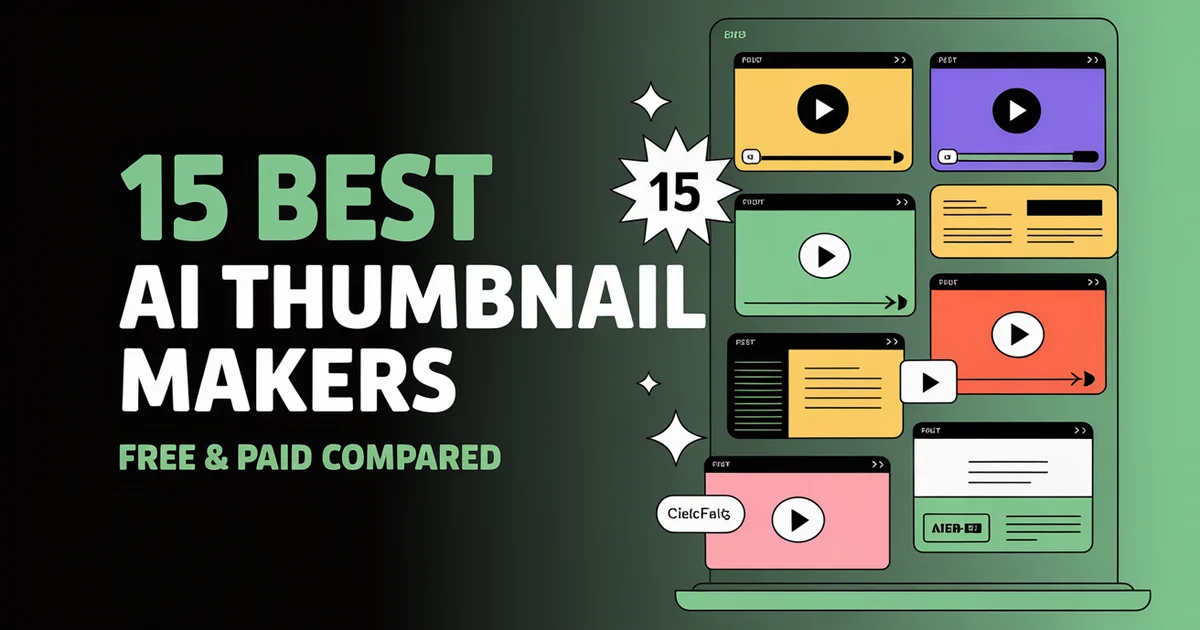 Best AI thumbnail makers 2026: design tools for creating YouTube and social media thumbnails
