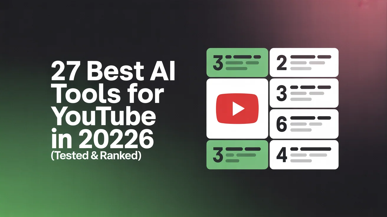 Best AI tools for YouTube 2026: video creation and optimization tools for creators