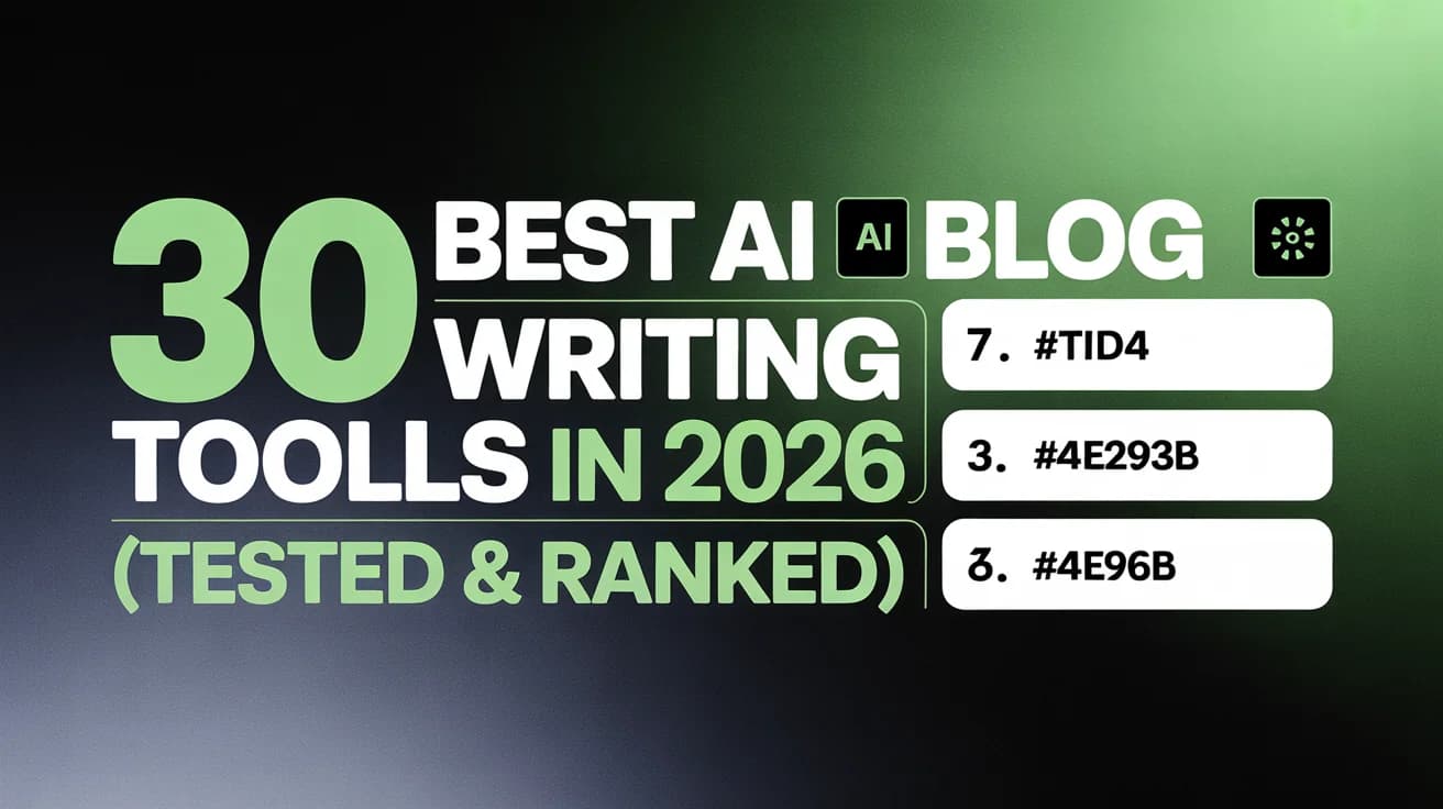 Best AI blog writing tools 2026: content creation and SEO optimization tools for bloggers