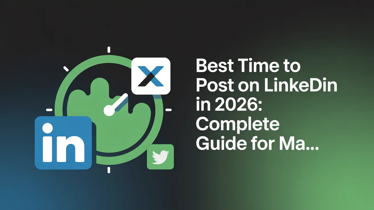 LinkedIn app interface showing timing strategy and optimal posting windows for professional content and business engagement