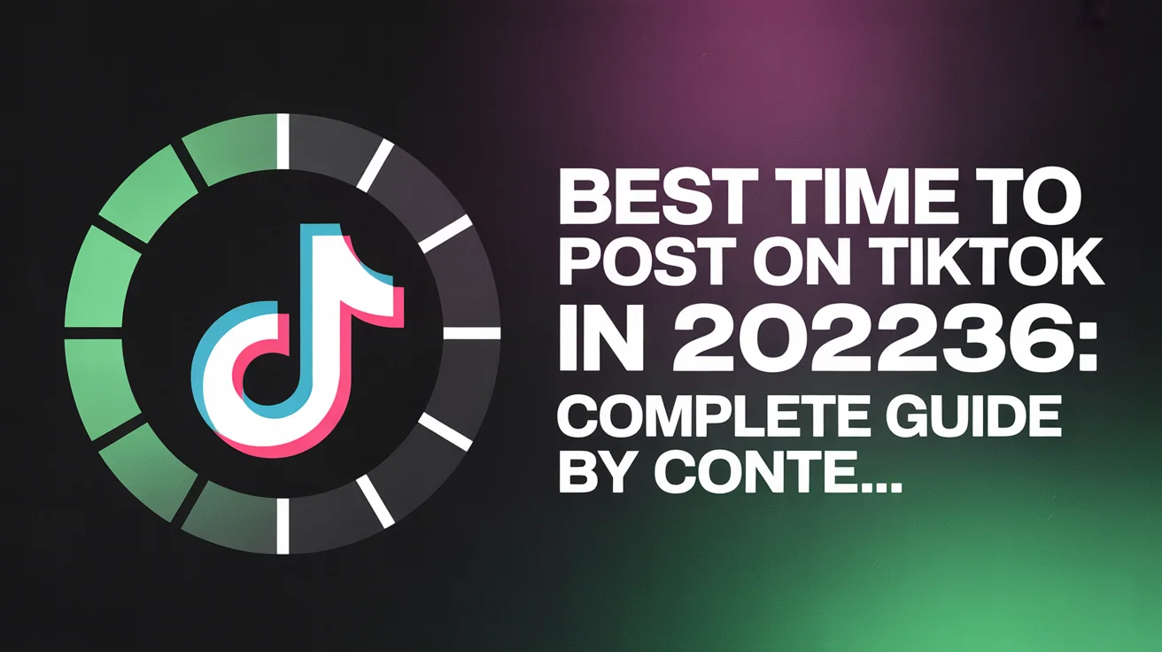 TikTok app interface showing timing strategy and optimal posting windows for maximum For You Page reach