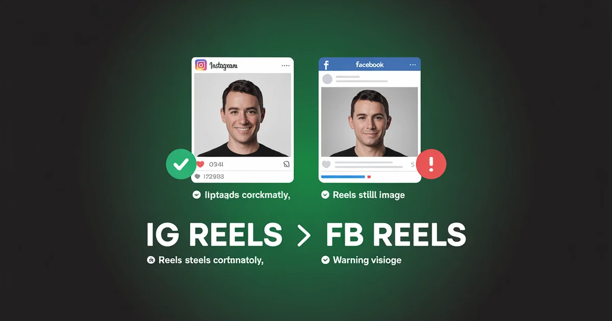 Cross-posting Instagram Reels to Facebook Reels with PostEverywhere: both platforms, both Reels endpoints, no still-image bug