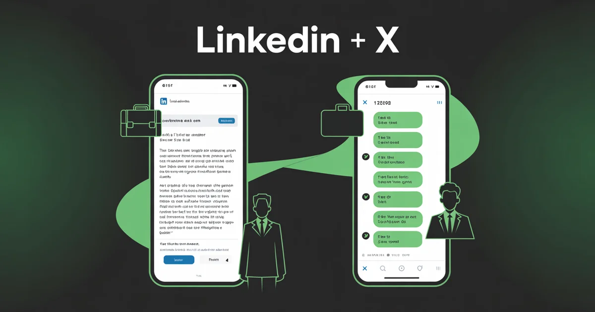 Cross-posting from LinkedIn to X (Twitter) using PostEverywhere for B2B content distribution