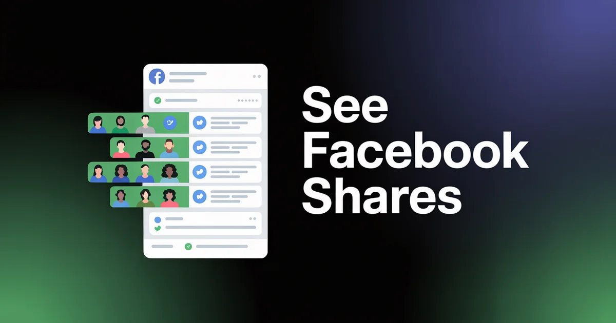 How to see who shared your post on Facebook in 2026 using the share count modal and Page Insights