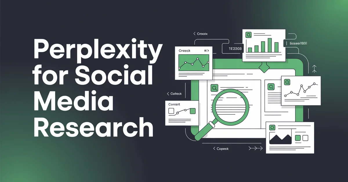 Perplexity AI research interface on a laptop