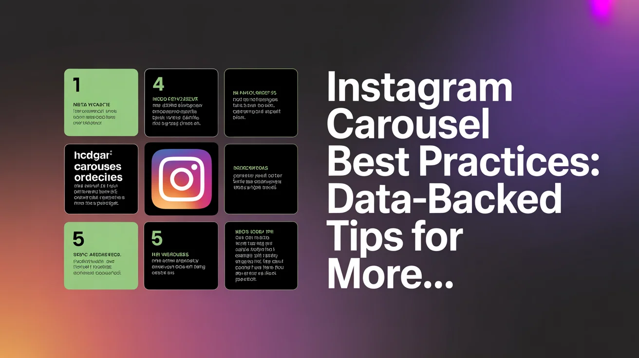 Instagram app showing carousel post creation with multiple slides for social media content strategy
