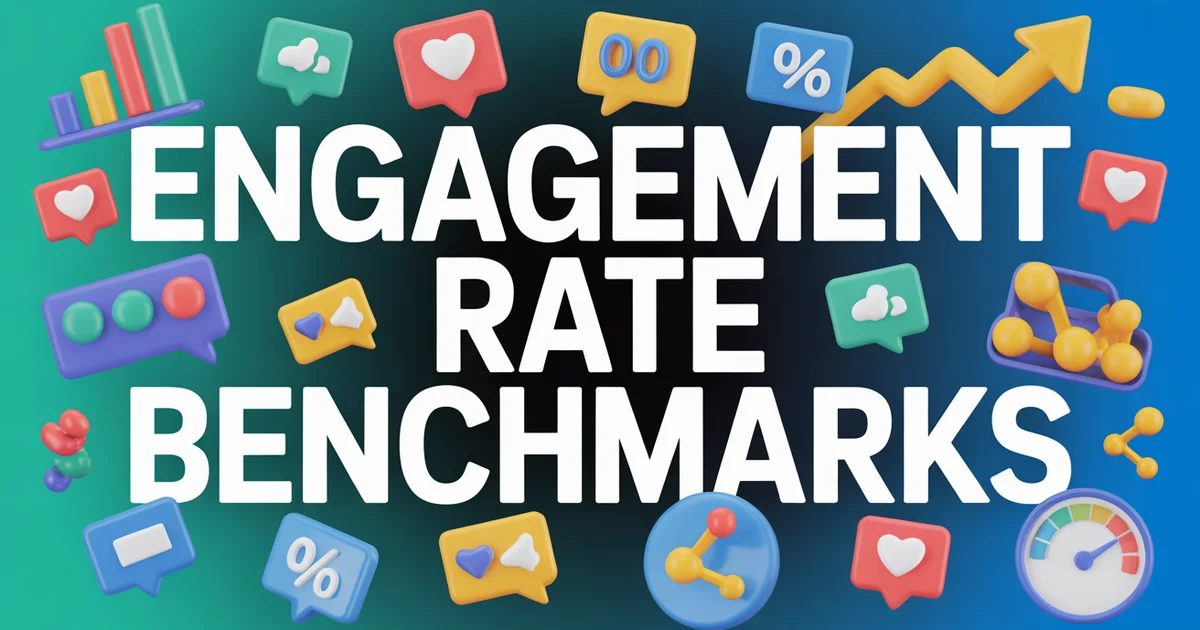 Social media engagement rate analytics dashboard