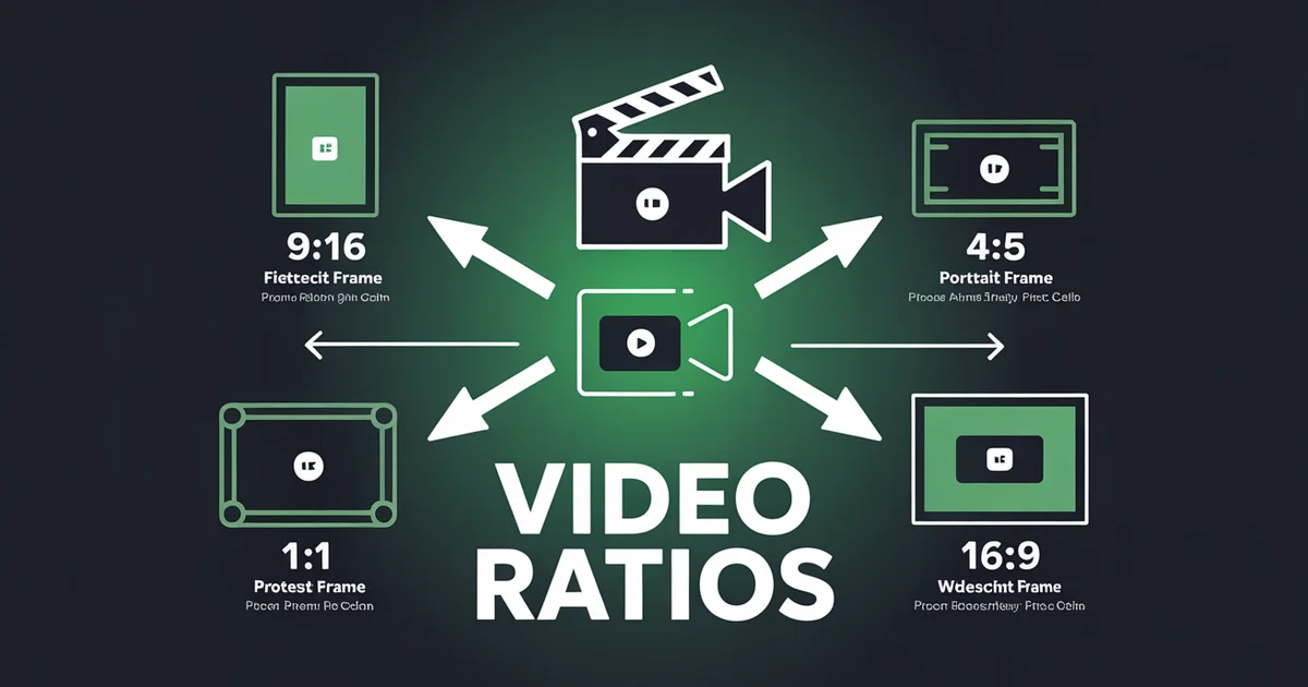 Video aspect ratios for social media 2026 — 9:16, 4:5, 1:1, 16:9 cross-platform comparison