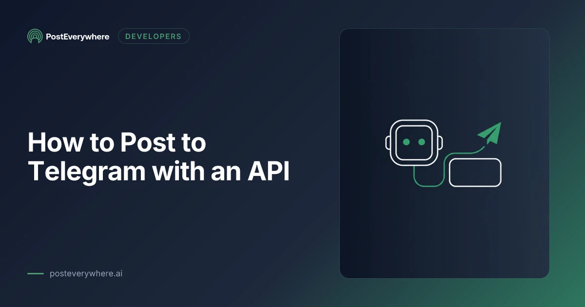 Posting to a Telegram channel with the Bot API developer guide