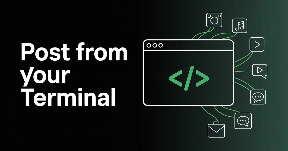 Posting to 11 social platforms from a terminal with the PostEverywhere CLI