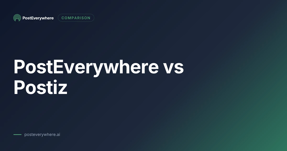 PostEverywhere and Postiz compared on hosted pricing versus free self-hosting