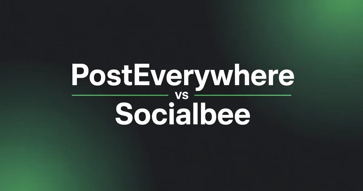 PostEverywhere vs SocialBee comparison of category-based scheduling features, pricing, and small business workflows