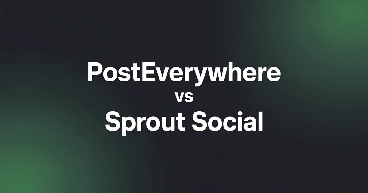 PostEverywhere vs Sprout Social comparison of enterprise scheduling features, pricing, analytics, and integrations