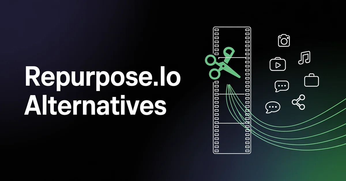 Repurpose.io alternatives for content distribution and clipping compared