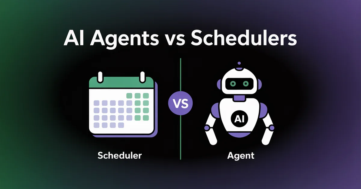 AI agent and social media scheduler comparison showing automation versus manual control