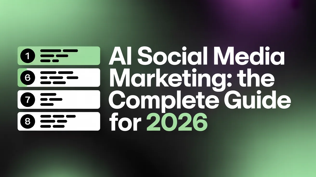 AI-powered social media marketing dashboard with analytics and content creation tools