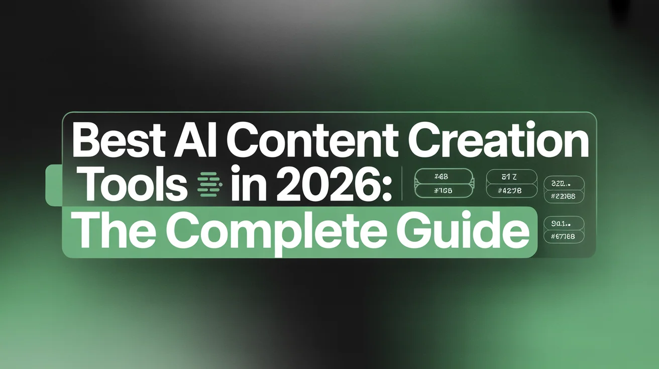 AI content creation tools dashboard showing multiple creative workflows for social media, video, writing, and design