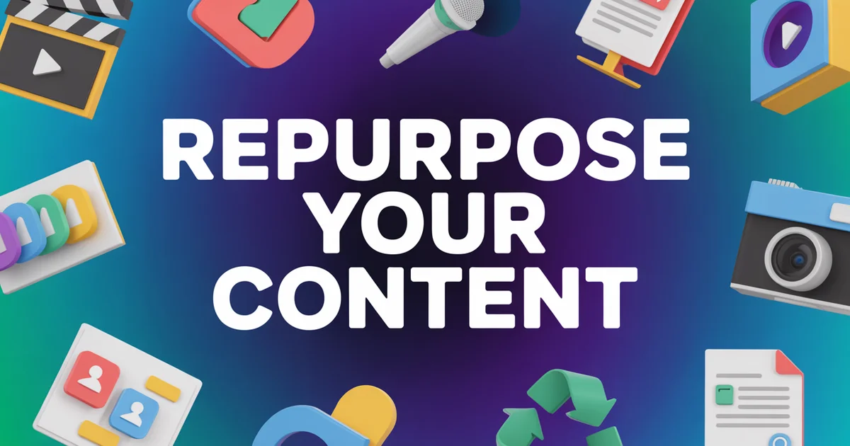Content repurposing workflow concept