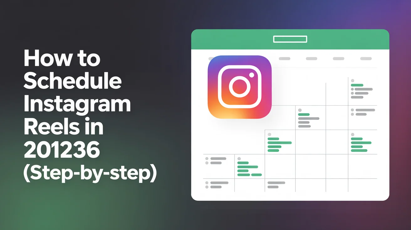 Computer keyboard with Instagram logo showing desktop scheduling workflow for Instagram Reels batch upload and automation