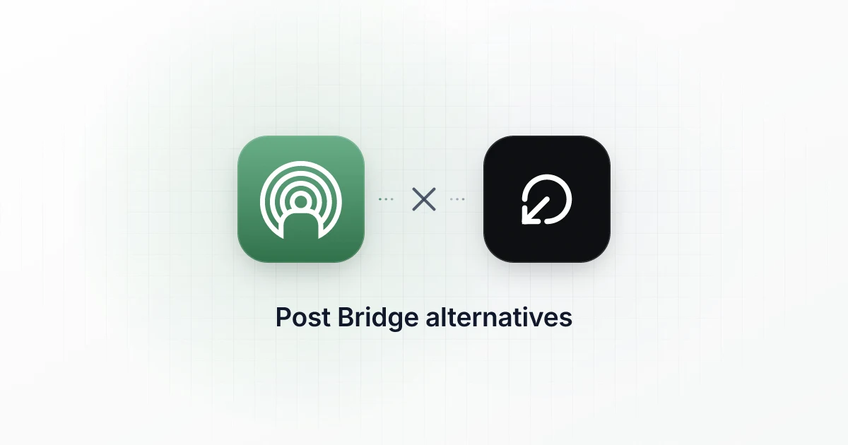 PostEverywhere and Post Bridge app tiles side by side, illustrating Post Bridge alternatives for creators
