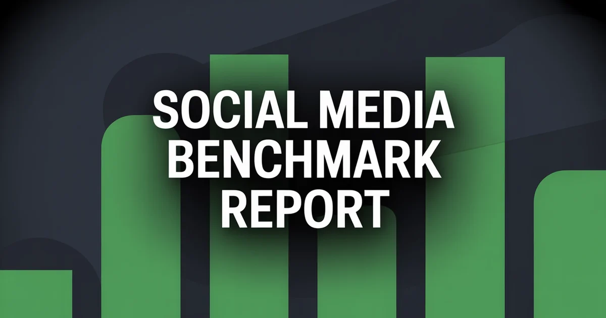 Social media benchmark report 2026 — engagement reach and growth rates