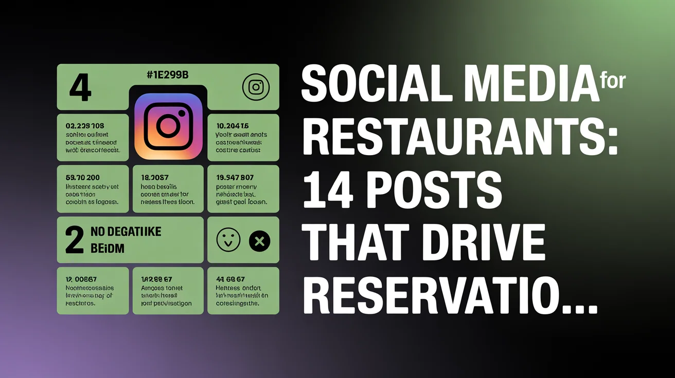 Restaurant interior with warm lighting and diners enjoying food, representing social media marketing for restaurants