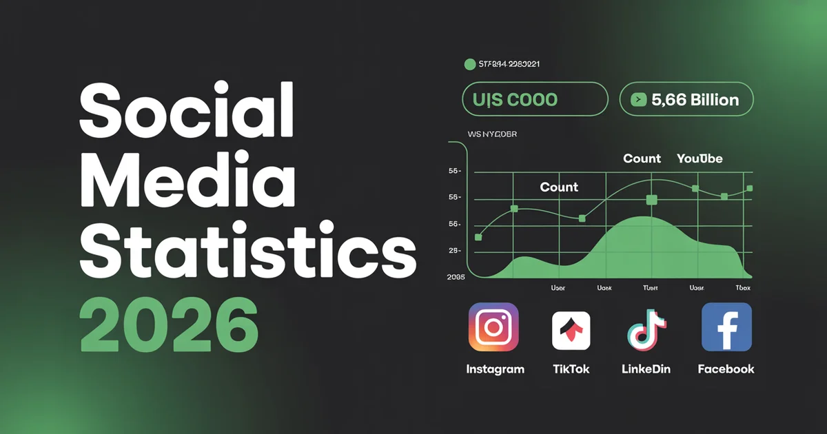 Social media statistics and data trends for 2026 across all major platforms