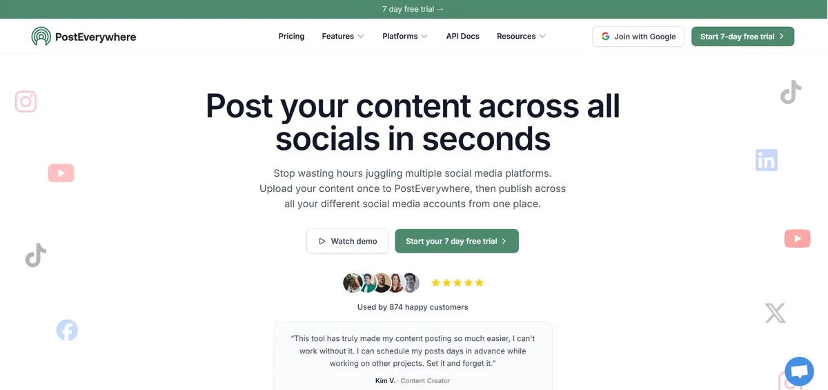 PostEverywhere — post your content across all social media platforms in seconds