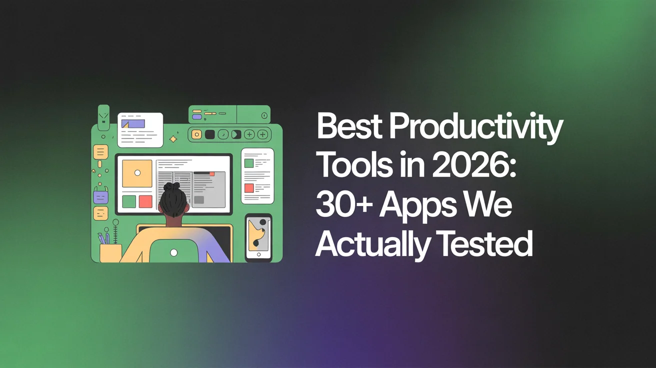 Content creator workspace with design tools and digital devices for visual content production