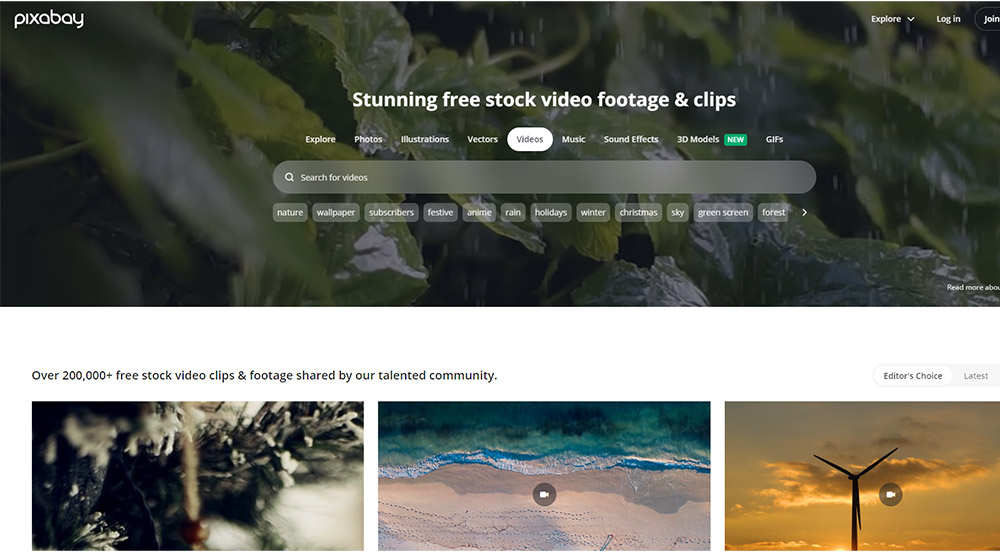 Pixabay massive collection of free stock videos and assets