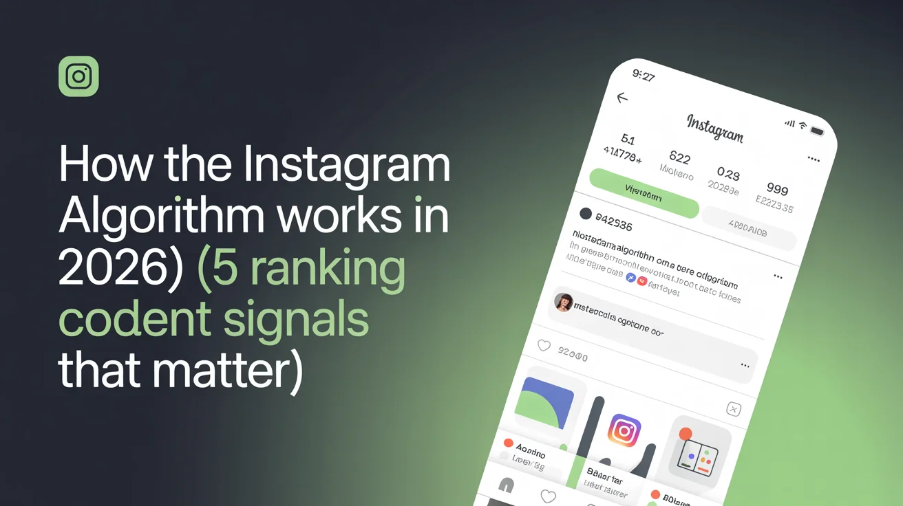 Close-up of Instagram notifications and engagement metrics on a phone screen illustrating algorithm-driven content distribution