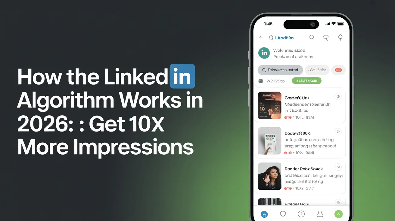 LinkedIn app interface showing the professional content feed with algorithm-driven post ranking and engagement signals