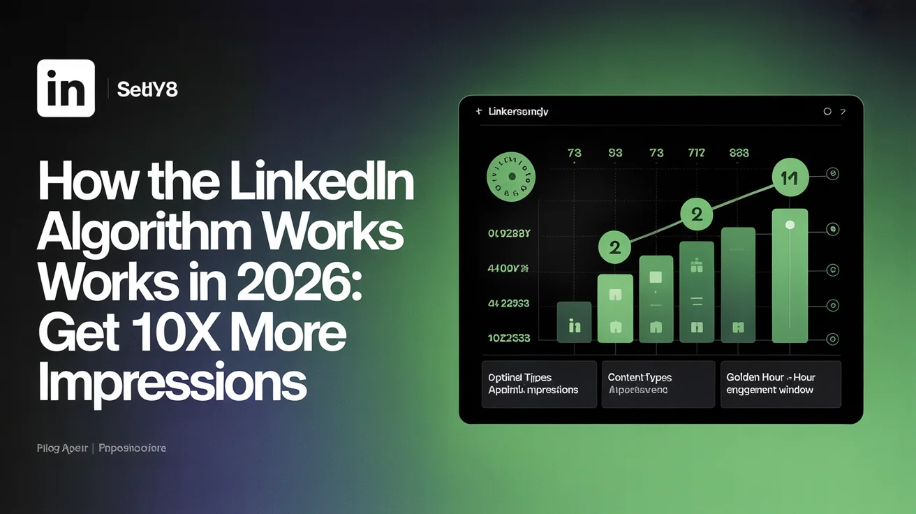 LinkedIn posting strategy showing optimal times, content types, and the Golden Hour engagement window