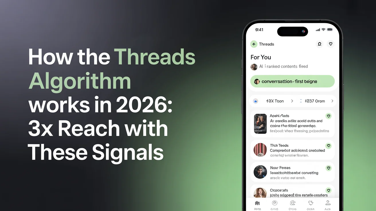 Threads app interface showing the For You feed with AI-ranked content and conversation-first design