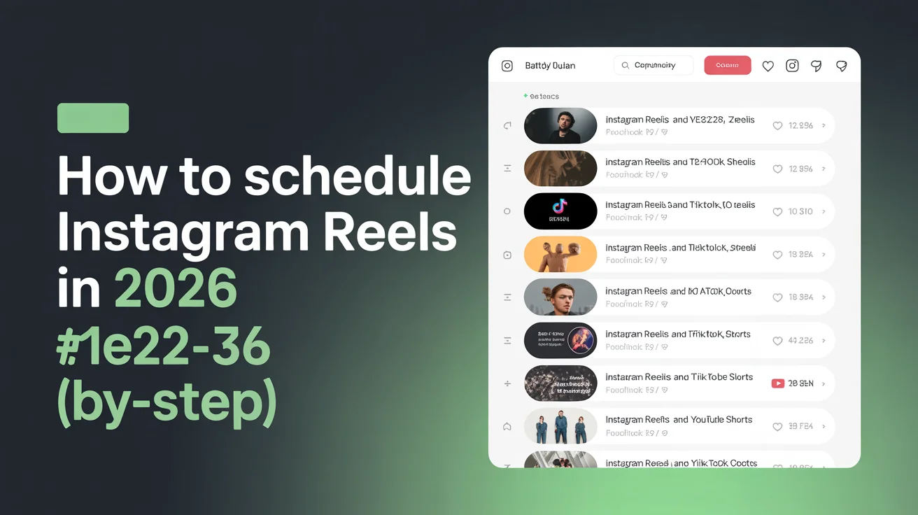 Batch upload interface showing 10 Instagram Reels queued for scheduling with thumbnails, captions, and posting times in a unified dashboard for Instagram, TikTok, and YouTube Shorts cross-platform posting