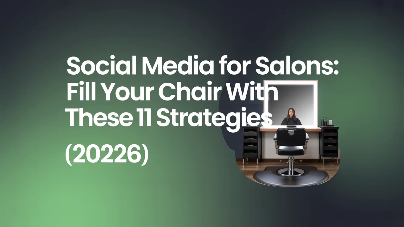 Salon chair and styling area with professional lighting